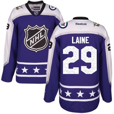 Winnipeg Jets #29 Patrik Laine Purple 2017 AllStar Central Division Stitched NHL Jersey